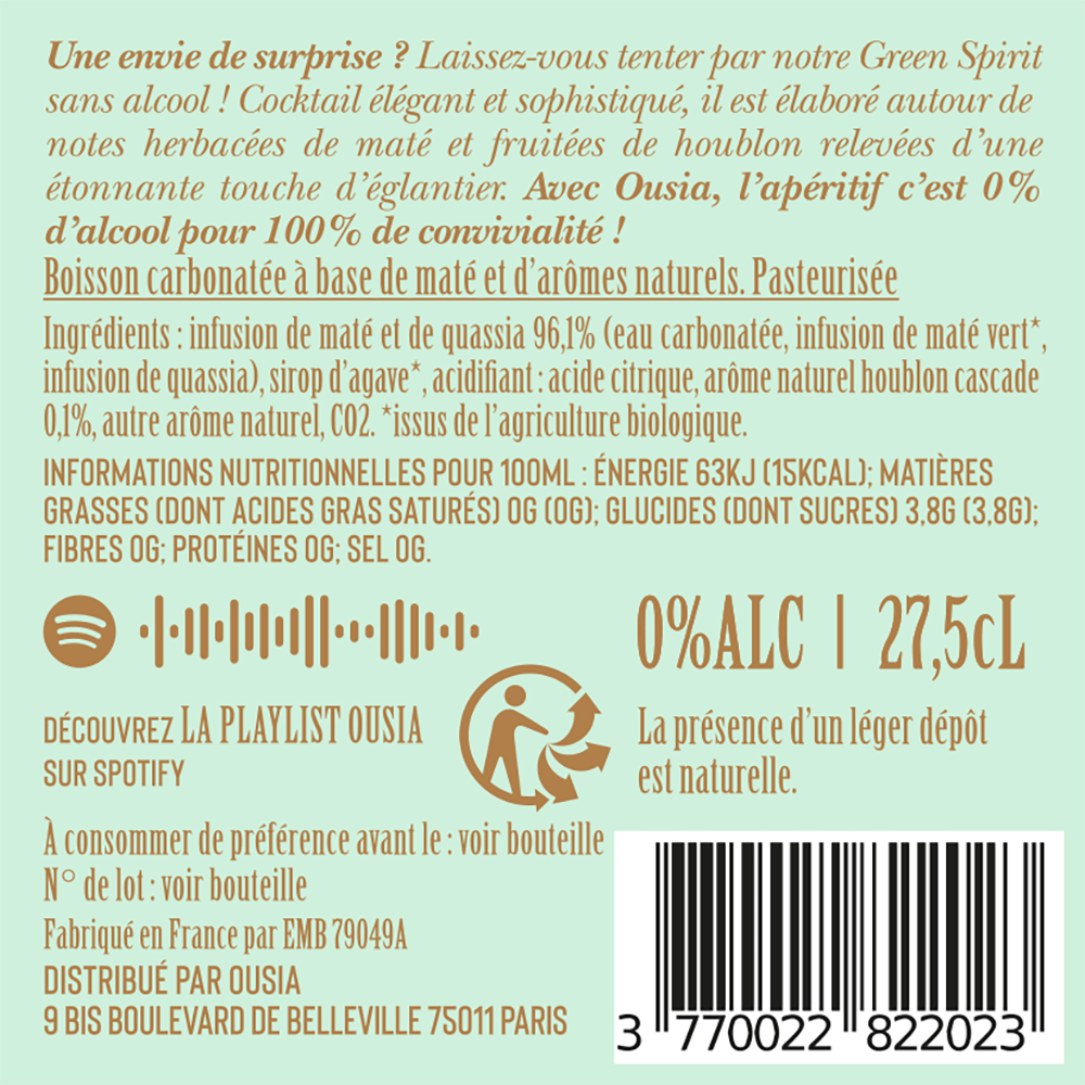 Pack Découverte Ousia (12 × 27,5 cL)
